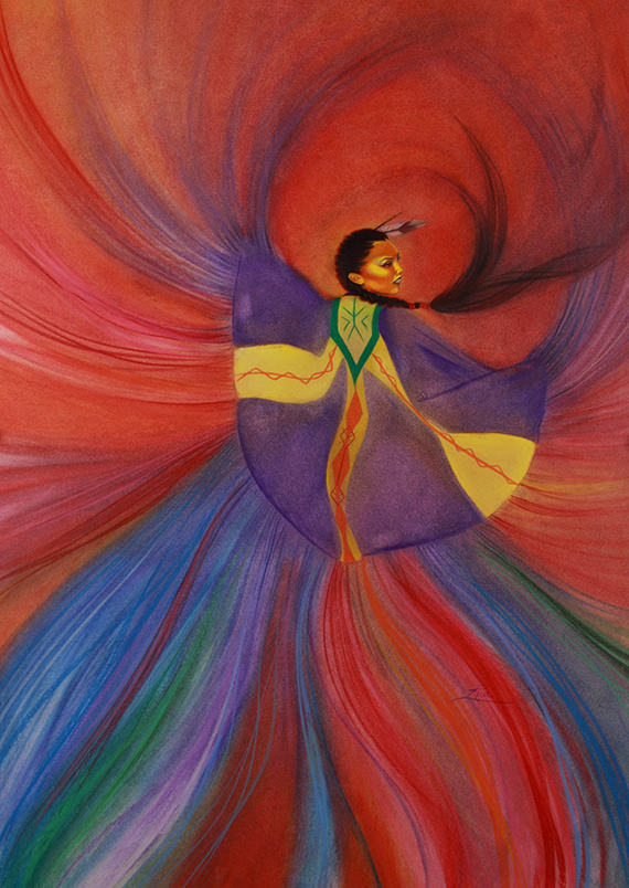 Shawl Dancer by Ria Fine Art