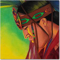 Native American Praying - Click to Enlarge Image