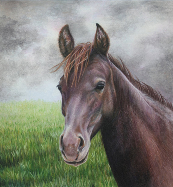 Brown Horse by Ria Fine Art