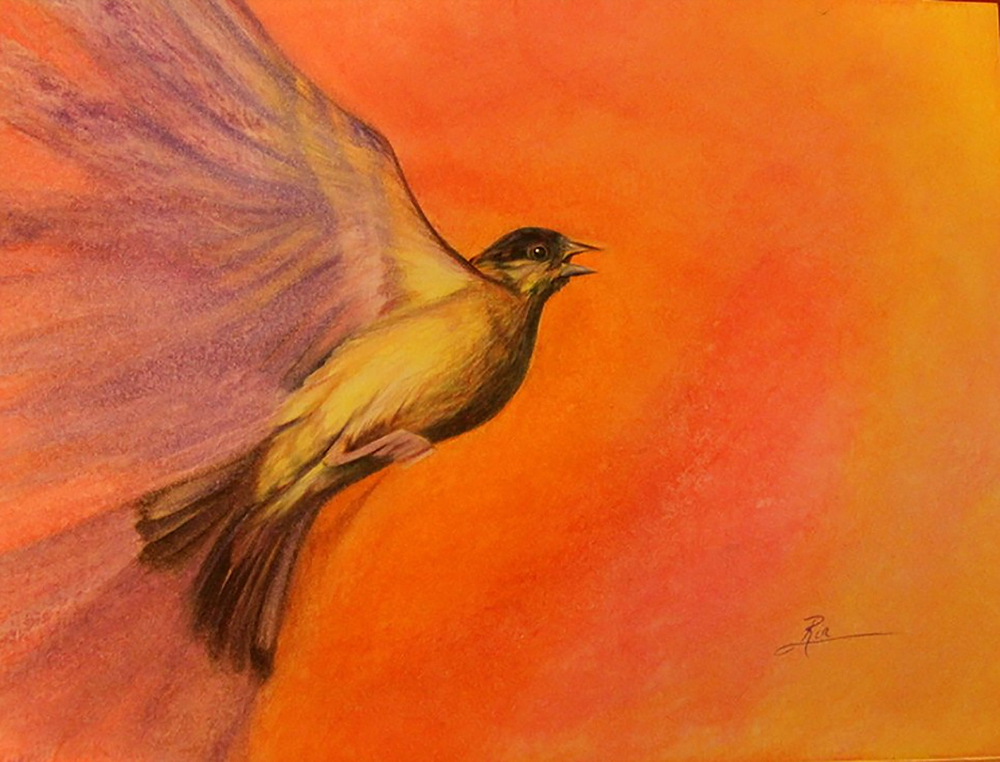 Flying Bird by Ria Fine Art
