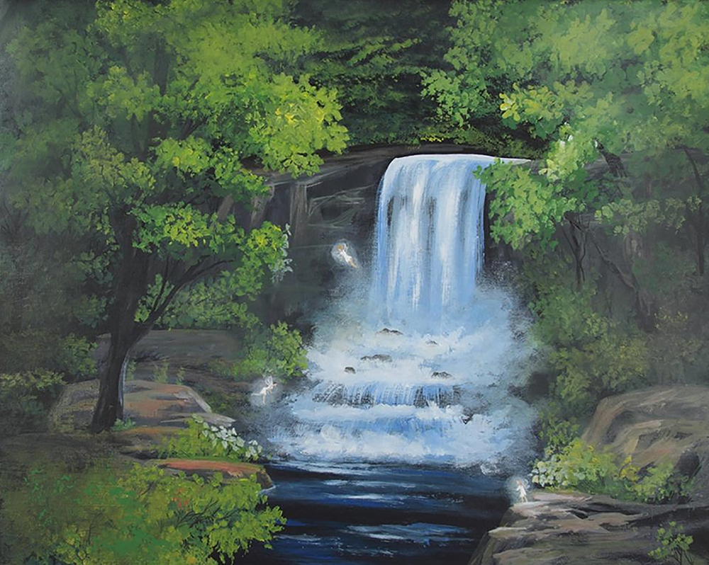 Little Forest Waterfall by Ria Fine Art