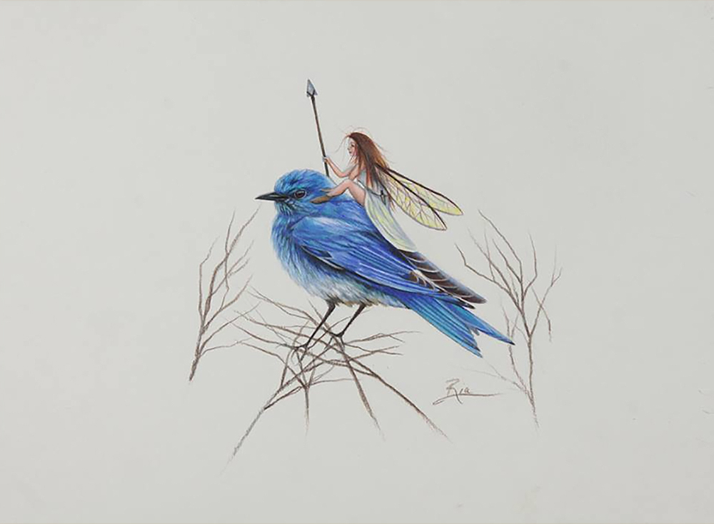 Bird Fairy by Ria Fine Art