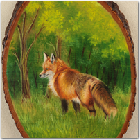 Fox on Wood - Click to Enlarge Image