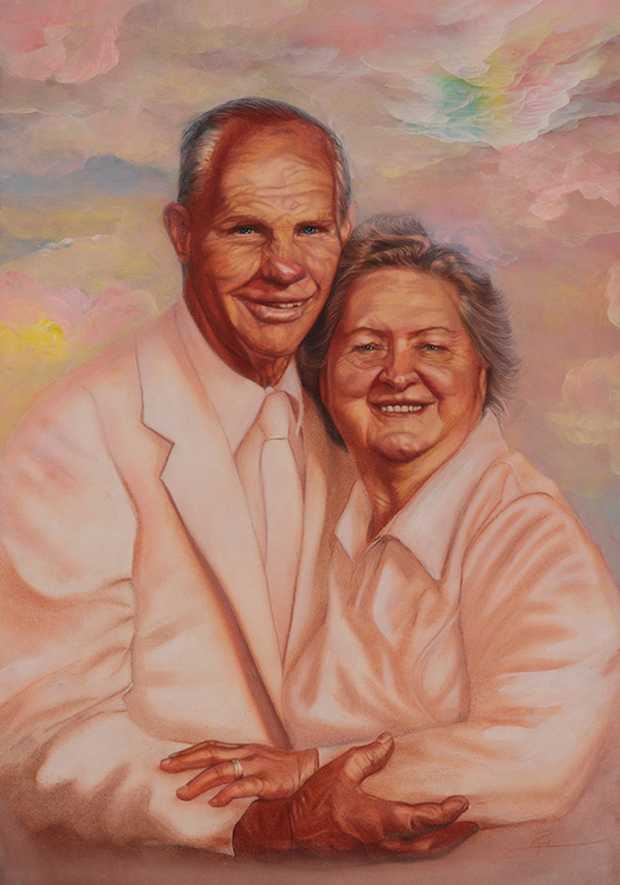 Grandma and Grandpa Curtis by Ria Fine Art
