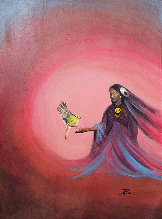Native American Bird by Ria Fine Art